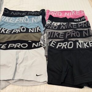 Nike Pro Women's Shorts Collection - Black, White, Pink, Blue, Gray